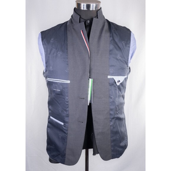 NWT Tommy Hilfiger 2-Pcs Suit Solid Gray Jacket Sz 38S Pants 36X34 Wool Blend - Picture 11 of 16
